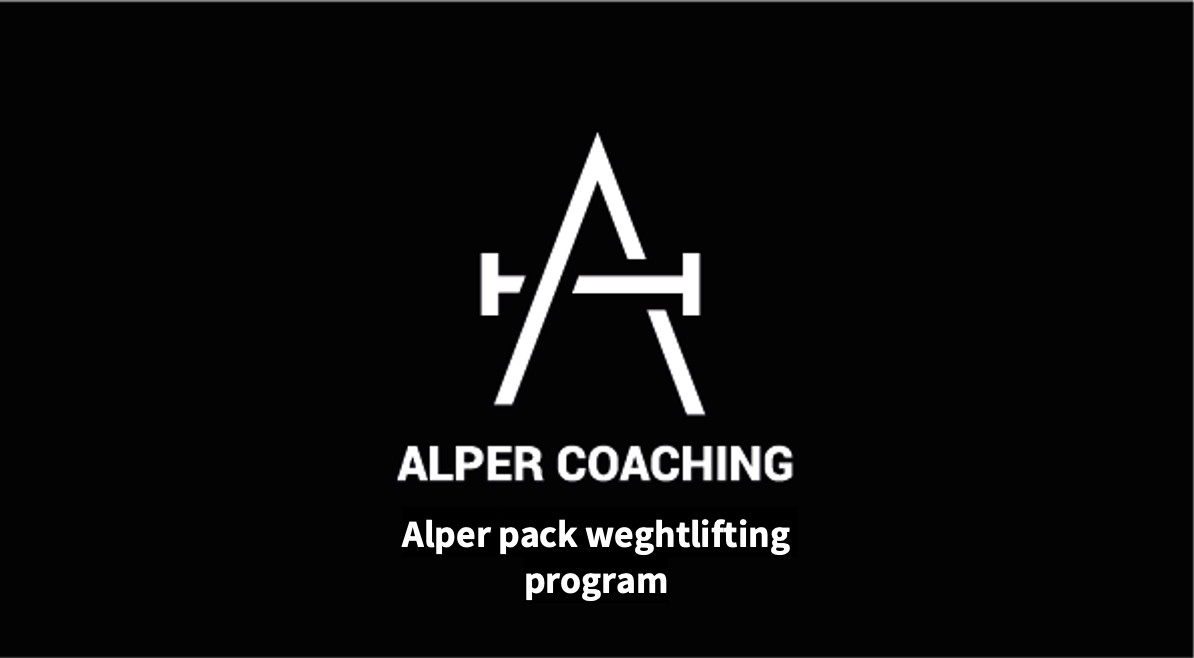 Alper pack weightlifting program - monthly subscription